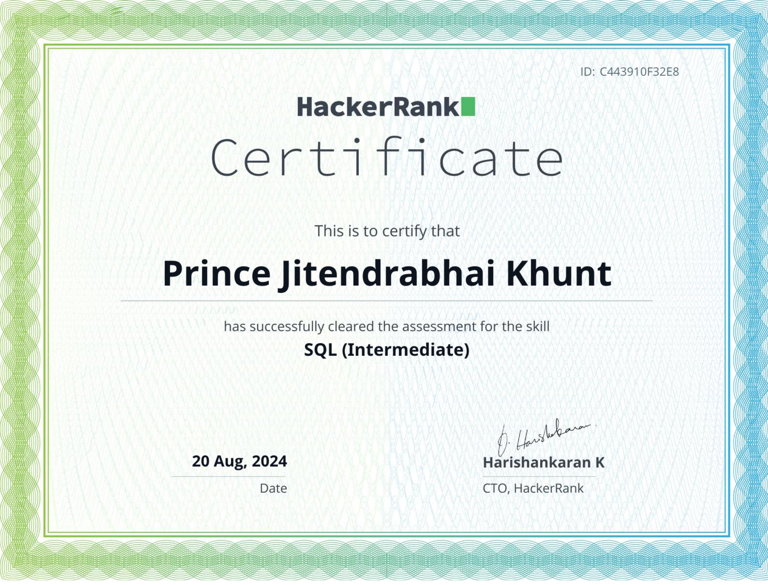 SQL (Intermediate)